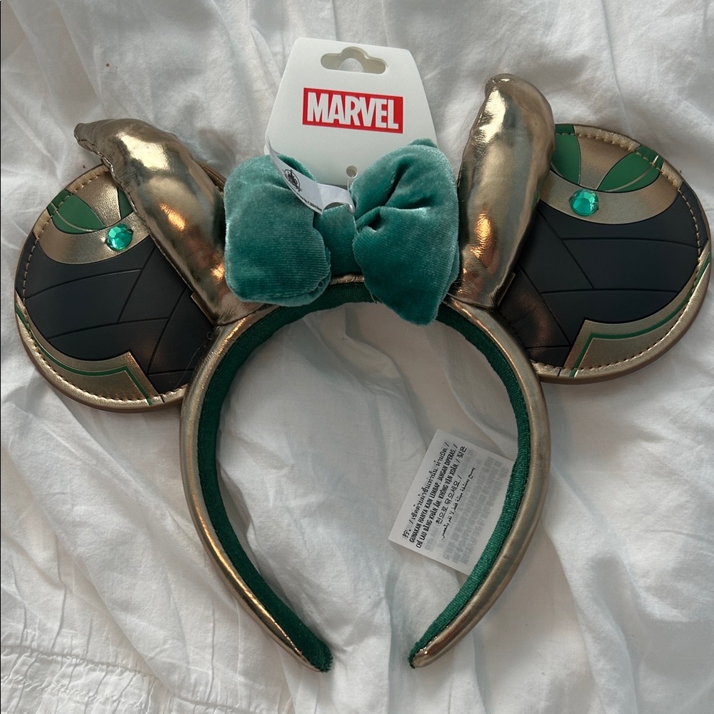 Disney Loki mouse ears NWT